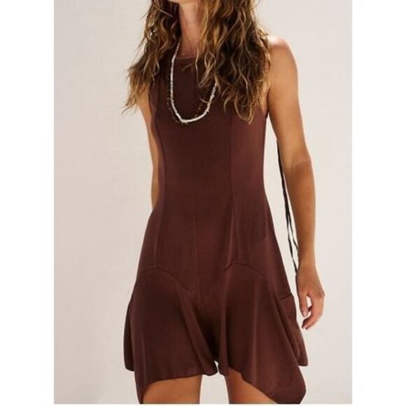 Free People Dresses & Skirts - Free People Good Feels Pointed Drop Waist Mini Dress Women Size XL NWT